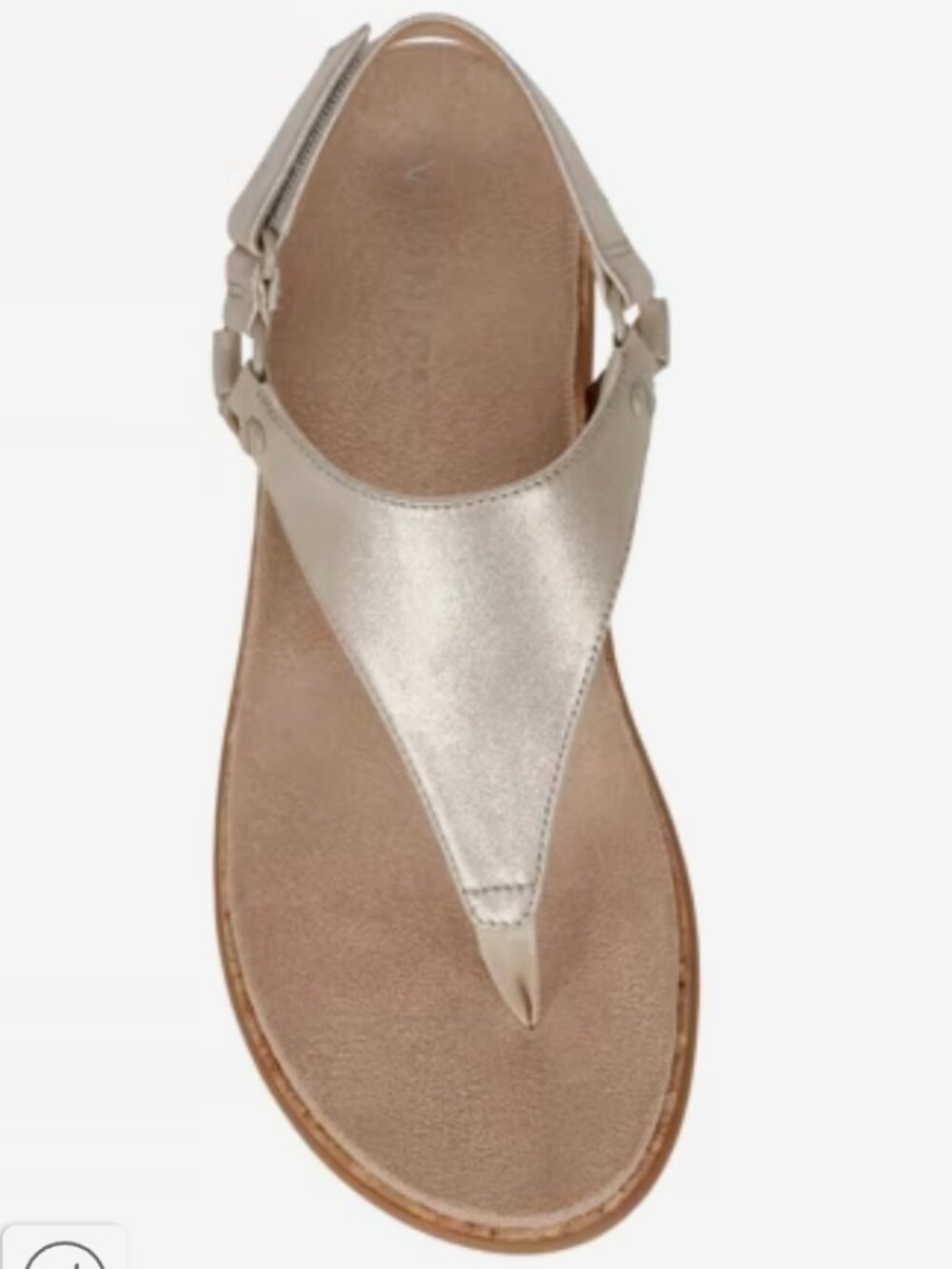 Vionic Kirra II Sandals Size 9 Wide Womens Slingback Comfort Gold Metallic
